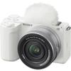 Sony ZV-E10 II Mirrorless Alpha APS-C Camera Body + 16-50mm F3.5-5.6 OSS II Lens White ZVE10M2KW Content Creators Bundle with CPS 2YR Extended Protection + Deco Gear Case + 128GB Card Accessories Kit view 2