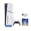 Sony PlayStation 5 Slim Disc 2TB SSD Edition Bundle with Astro Bot and C-Gamers Dual-Controller Charger - PS5 Upgraded with 2TB Ultra Fast SSD, White view 1