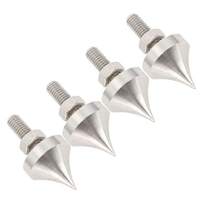 HiFi Speaker Spike 4Pcs, Stainless Steel, Shockproof Stand Feet Pads, for Speakers, Amplifiers, CD DVD Players, M8