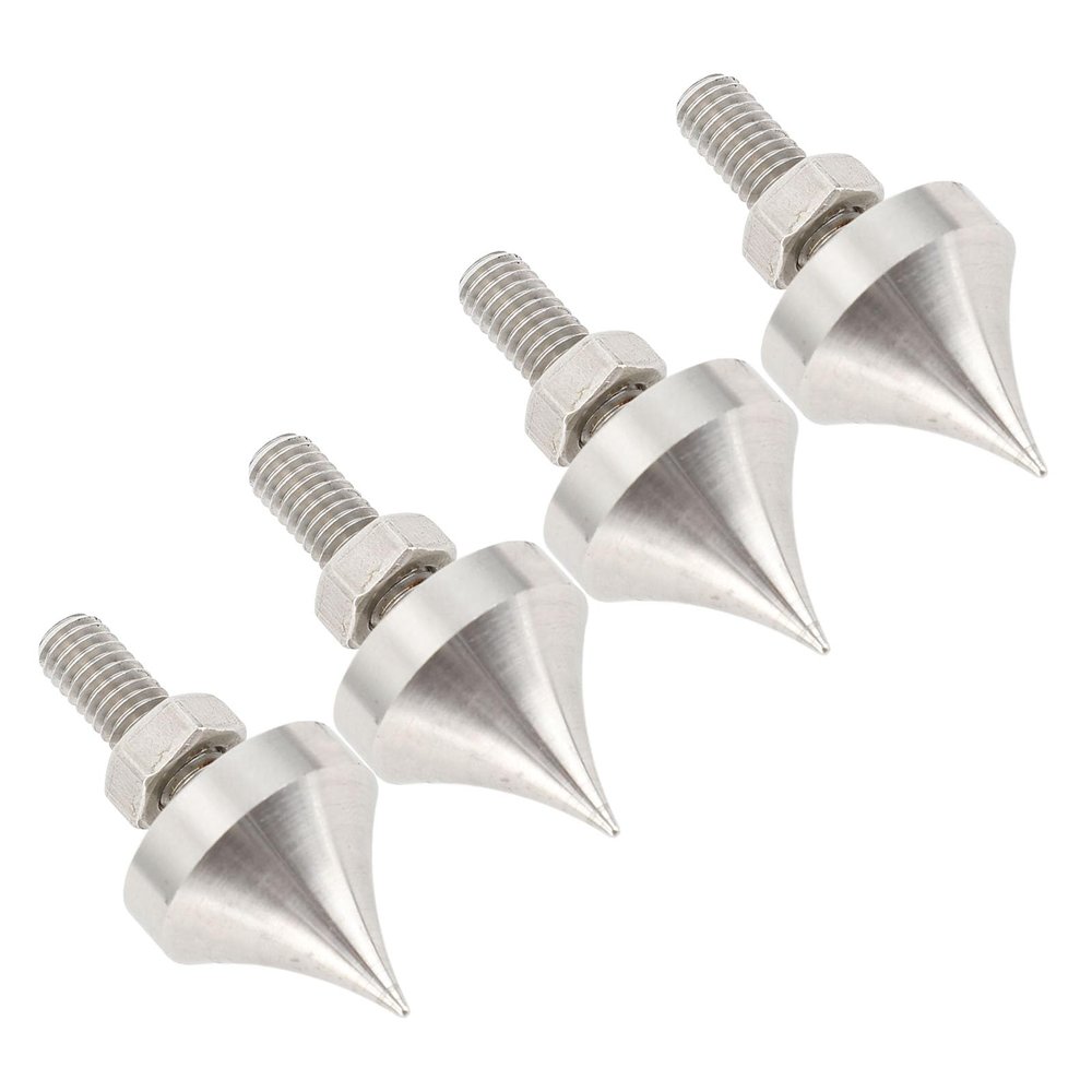 HiFi Speaker Spike 4Pcs, Stainless Steel, Shockproof Stand Feet Pads, for Speakers, Amplifiers, CD DVD Players, M8