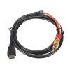 1080P HDTV HDMI-Compatible Male to 3 A-dio Video AV Cable Cord Adapter Converter Connector Component Cable Lead Fit Compatible HDTV view 3