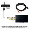 1PC HDMI to 3 Video A-dio Cable Female Adapter Trans-M HDMI to AV Converter Music Stereo Fit Compatible TV Television Wire Cord view 3