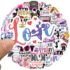50Pcs Cheerleading Stickers for Kids Teens Adults Waterproof Cheerleader Stickers for Water Bottle Scrapbook Laptop Journal Party Supplies (Cheer) view 3