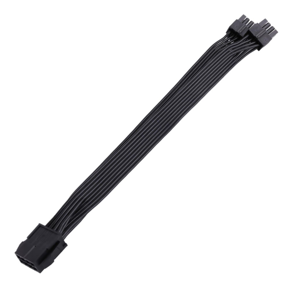 hokojix CPU 8Pin Female to 2X 8Pins Male Converter for Mainboard CPU Power Adapter Y-Splitter 8 Pin Extension Cable 25CM