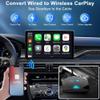 Android Auto Wireless Adapter, 2 in 1 Wireless CarPlay Adapter for iPhone, CarPlay Wireless Adapter Convert Wired to Wireless, Plug & Play for Factory Wired CarPlay Cars - Fit from 2016 and iOS 10+ view 2