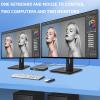 HDMI Matrix KVM Switch 2 Monitors 2 Computers, Dual Monitor Extended Display kvm Switch 4K@60Hz, 2K@144Hz, USB 3.0, EDID Emulator, EDID Copy Cross Display, with 4 HDMI Cables, 2 USB Cables view 2