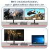 HDMI Matrix KVM Switch 2 Monitors 2 Computers, Dual Monitor Extended Display kvm Switch 4K@60Hz, 2K@144Hz, USB 3.0, EDID Emulator, EDID Copy Cross Display, with 4 HDMI Cables, 2 USB Cables view 4