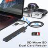 VIENON USB C Hub USB Hub 3.0 with SD Card Reader(8-in-1), USB Extender with Memory SD/Micro SD Card Reader, for Laptop, PC, MacBook, iPad Pro, iMac-Aluminum view 3