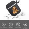 American Flag Golden Retriever USA Earphone Case Cover TPU Bluetooth Headphone Case with Carabiner Compatible with Airpods 1/2 Black-Style view 3