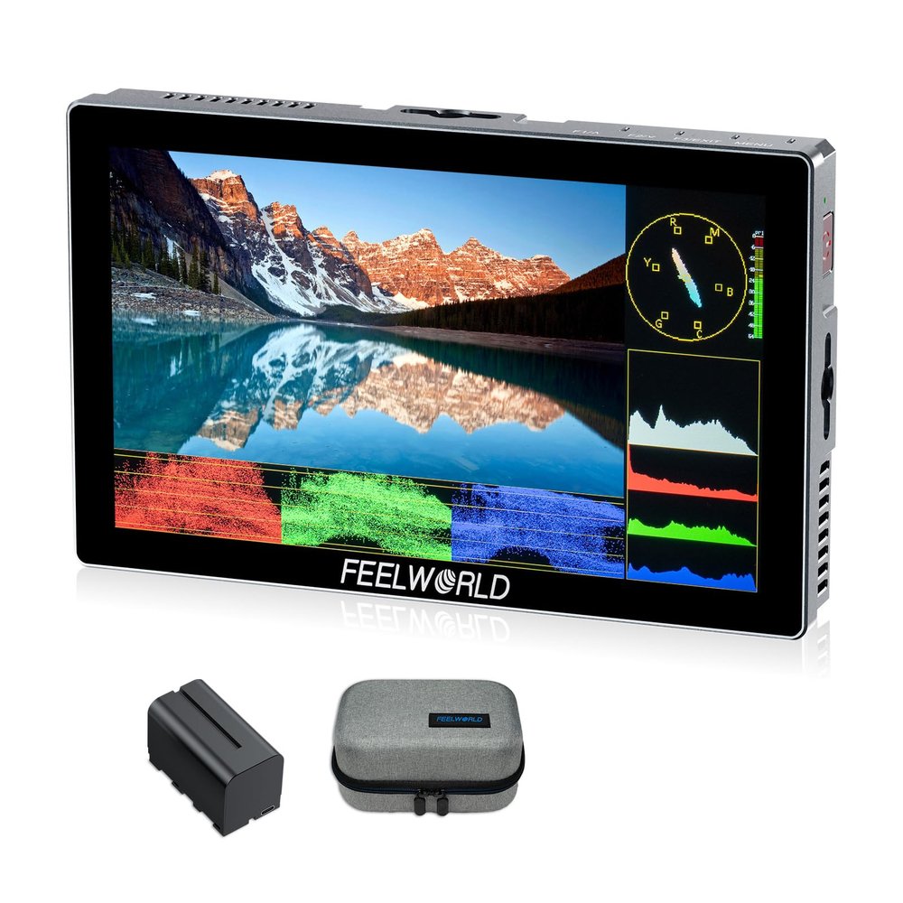 FEELWORLD P6X 5.5" 1000nit FHD Touch Aluminium Field DSLR Camera Monitor