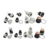 10Pcs DC Power Jack Female Socket Connector DC Nut Panel Mount Adapter 5.5x2.1mm 2.5mm(Type 6) view 1