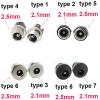 10Pcs DC Power Jack Female Socket Connector DC Nut Panel Mount Adapter 5.5x2.1mm 2.5mm(Type 6) view 3