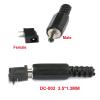 10PCS 3.5 * 1.3 MM Male DC Plug/DC Power Jack Female Charging Socket 3.5 x 1.3mm DC Socket Female 3.5x1.1 mm Connector(Female Male eacn 5) view 3