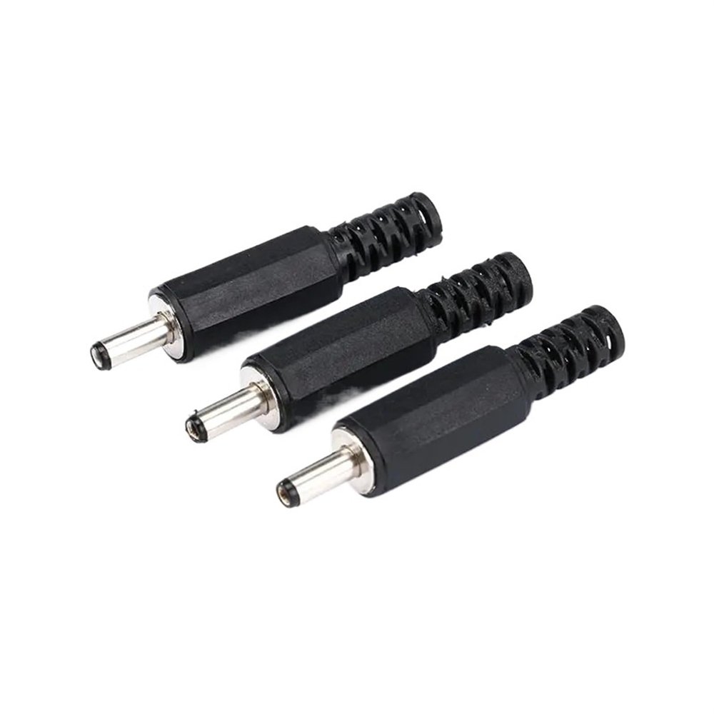 10/5PCS DC Power Male 3.5mm X 1.3mm DC Power Jack Connector 3.5 * 1.3mm Male Socket Mount Plugs 1A 30V Black Connector(5pcs)