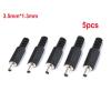 10/5PCS DC Power Male 3.5mm X 1.3mm DC Power Jack Connector 3.5 * 1.3mm Male Socket Mount Plugs 1A 30V Black Connector(5pcs) view 2