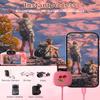 Howling Wolf USB Hub, 7 USB 3.0 Ports, Pink, 2ft Cable + USB C SD Card Reader, for iPhone 15, iPad Pro, MacBook view 3