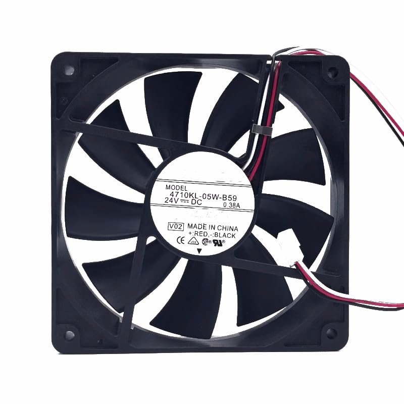 for 4710KL-05W-B59 12025 12CM 24V 0.38A 3-Wire Detection Frequency Converter Fan