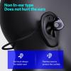DHBY Open Ear Earbuds Air Conduction Headset Wireless Bluetooth Sport Headphones with Mic Earphone Lightweight Painless Wearing Sweatproof Earpiece Stereo Earphone for Running Hiking Bicycling-Black view 3
