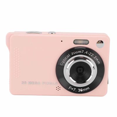 Digital Camera, 1080P 50MP Autofocus Point and Shoot Digital Cameras with 16X Digital Zoom and Flash Compact Camera for Travel Photography (Roseate)