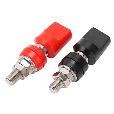 100A Copper Power Terminal with 4mm Plug, M8 Thread Size, ABS Material, Suitable for Hardware Electronics, Inverters, Ships, RVs, Trucks, Autos