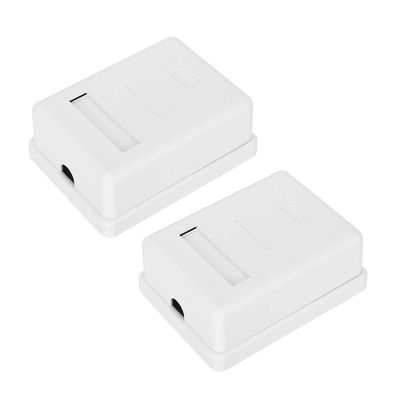 Fine Workmanship, Flexible Corner, Single Port RJ45-8P8C CAT6 Mounted Desktop Information Box with Built in Screws, for Networks Wiring