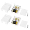 Fine Workmanship, Flexible Corner, Single Port RJ45-8P8C CAT6 Mounted Desktop Information Box with Built in Screws, for Networks Wiring view 2