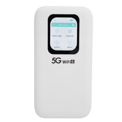 5G Mobile Hotspot, Nano SIM Card Slot, Connects Up to 16 Devices, 2.01in Touch Screen Portable Device, IP67 802.11ax Protocol, Supports WIFI6