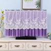 TTOBHF Lace Tv Cover Dust Cover, Indoor Tv Screens Protectors Cover, Tv Computer Display Protection Cover, Antistatic Television Monitors Tv Cover(Purple,47inch) view 2