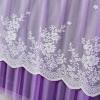 TTOBHF Lace Tv Cover Dust Cover, Indoor Tv Screens Protectors Cover, Tv Computer Display Protection Cover, Antistatic Television Monitors Tv Cover(Purple,47inch) view 3