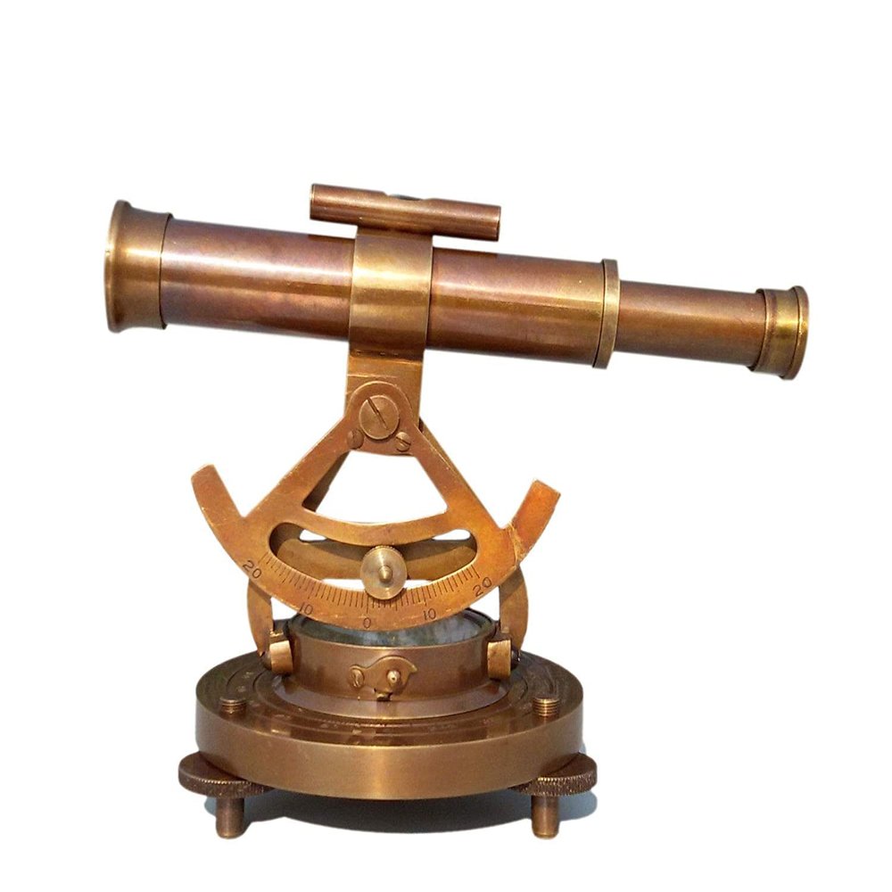 ALFAMART HT, Classic Brass Telescope 6-Inch  Functional Maritime Collectible with Antique Finish