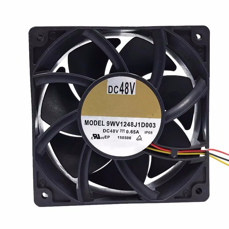 for 9WV1248J1D003 48V 0.65A high air Volume Switch Cooling Fan 12038