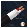AISEER 1 Pair HiFi Speaker Cable Audio Amplifier Cable High Purity Oxygen-Free Copper with Banana 24K Gold Plug Cable(1 Meters) view 2