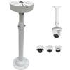 15.7-23.5in Telescopic Indoor and Outdoor Camera Bracket Metal Hoisting Ceiling Bracket, Used for Security Dome Network Camera Installation (40-60CM-PQ) view 1