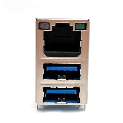 UDE RUP-FN-0037 Gigabit RJ45 Ethernet Port+Double Layer USB 3.0 Interface with Lamp Original Factory Connector