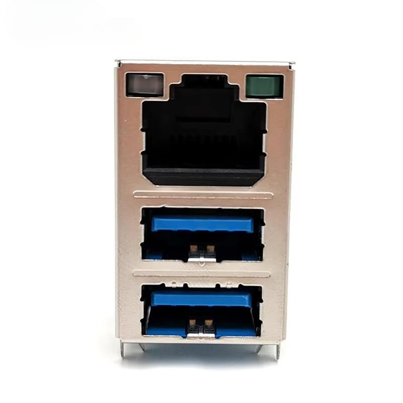 UDE RUP-FN-0037 Gigabit RJ45 Ethernet Port+Double Layer USB 3.0 Interface with Lamp Original Factory Connector