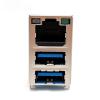 UDE RUP-FN-0037 Gigabit RJ45 Ethernet Port+Double Layer USB 3.0 Interface with Lamp Original Factory Connector view 1