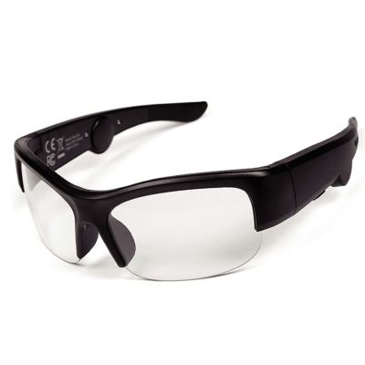 Emzwin 5BC Bluetooth Safety Glasses for Work Audio Smart Glasses with Mic and Speaker Listen Music and Calls, Clear Lens