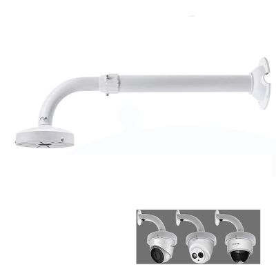15.7-23.5in Telescopic Indoor and Outdoor Camera Bracket Metal Hoisting L-Type Metal Bracket, Used for Security Dome Network Camera Installation (40-60CML-PQ)