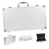 HOMOCONO Large Capacity Tool Kit Medicine Boxes Jewelry Storage Aluminum Hard Cases Tool Container for Home Office Business Trip Travel view 3