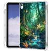 for iPad Air 13 inch Case 2024 with Pencil Holder Clear Back (Glowing Fireflies) Art Deco Thin and Lightweight Scratch-Proof Glitter Tablet Clear Case with Corner Bumpers for iPad Air 13 M2 Case view 1