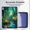 for iPad Air 13 inch Case 2024 with Pencil Holder Clear Back (Glowing Fireflies) Art Deco Thin and Lightweight Scratch-Proof Glitter Tablet Clear Case with Corner Bumpers for iPad Air 13 M2 Case view 2