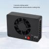 Camera External Cooling System, Camera Radiator Built in Silent Turbo Fan, 4 Mounting Buckles, Efficient Cooler for A7M4 ZVE1 A6700 A7C2 A7S3 view 4