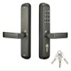 LEIXYOO Mechanical Keyless Lock MX230G-D with Keypad & Mechanic Key Entry Both Inside & Outside, Water & Heat/Fire Proof, 100% Mechanical, Very Reliable(Gray 1 Keypad) view 1