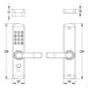 LEIXYOO Mechanical Keyless Lock MX230G-D with Keypad & Mechanic Key Entry Both Inside & Outside, Water & Heat/Fire Proof, 100% Mechanical, Very Reliable(Gray 1 Keypad) view 4