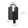 BT Electronic Lock, Fingerprint Padlock with 50 Fingerprint Storage, Smart Lock for Outdoor view 3