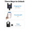 BT Electronic Lock, Fingerprint Padlock with 50 Fingerprint Storage, Smart Lock for Outdoor view 4