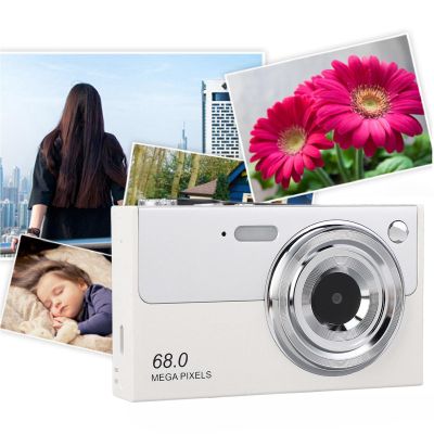 Autofocus Compact Digital Camera with 68MP Sensor, 4K Video, Transfer, 16x Zoom, Anti Shake, Student Camera, Large Screen, USB Charging