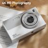 Autofocus Compact Digital Camera with 68MP Sensor, 4K Video, Transfer, 16x Zoom, Anti Shake, Student Camera, Large Screen, USB Charging view 3
