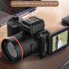 50MP Digital Camera, 16x Zoom, 1080P Video, 2.2 Inch 180 Flip Screen, AF Focus, Fill Light, Continuous Special Effects, OTG Transmission, for Selfie and Vlog view 3