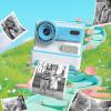 Print Camera, Muti Functional, 48MP Dual Lens, 16X Digital Zoom, Fun Sketching, 1200mAh Battery, with Rich Photo Frames, for Timed Photography (Blue) view 2